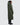 back view of women's full-length green winter coat with hood