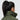 Close up view of the high neck of the green Montcalm vest, on a female model