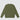 Front view of green heavyweight knit crewneck in 100% cotton