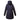 back view of a forrest Bedi' "second life" program navy coat against a white background