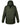back view of a forrest Bedi' "second life" program. green coat against a white background