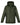 Front view of a forrest Bedi' "second life" program. green coat against a white background