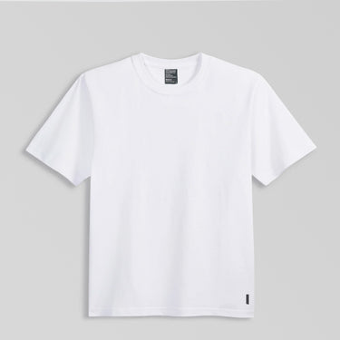 White t-shirt on a gray background