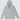 High quality cotton hoodie in light grey on a white background.