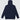 Back view of a navy blue. thick cotton hoodie