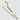 One brass engraved hanger on a white background