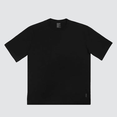 Black t-shirt on a white background