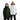 a woman wearing a green raincoat and a man wearing a white raincoat