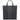 A large minimalist tote bag in grey nylon material, with a black strap that runs the height of the bag