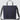 Front view of the Robin tote in Navy, featuring the removable long strap for crossbody carry