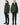 male and female model, both wearing green bomber style winter coats