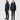 male and female model, both wearing navy bomber style winter coats in sustainable materials