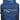 Close-up of a blue bag with a zipper, showing wear and tear.