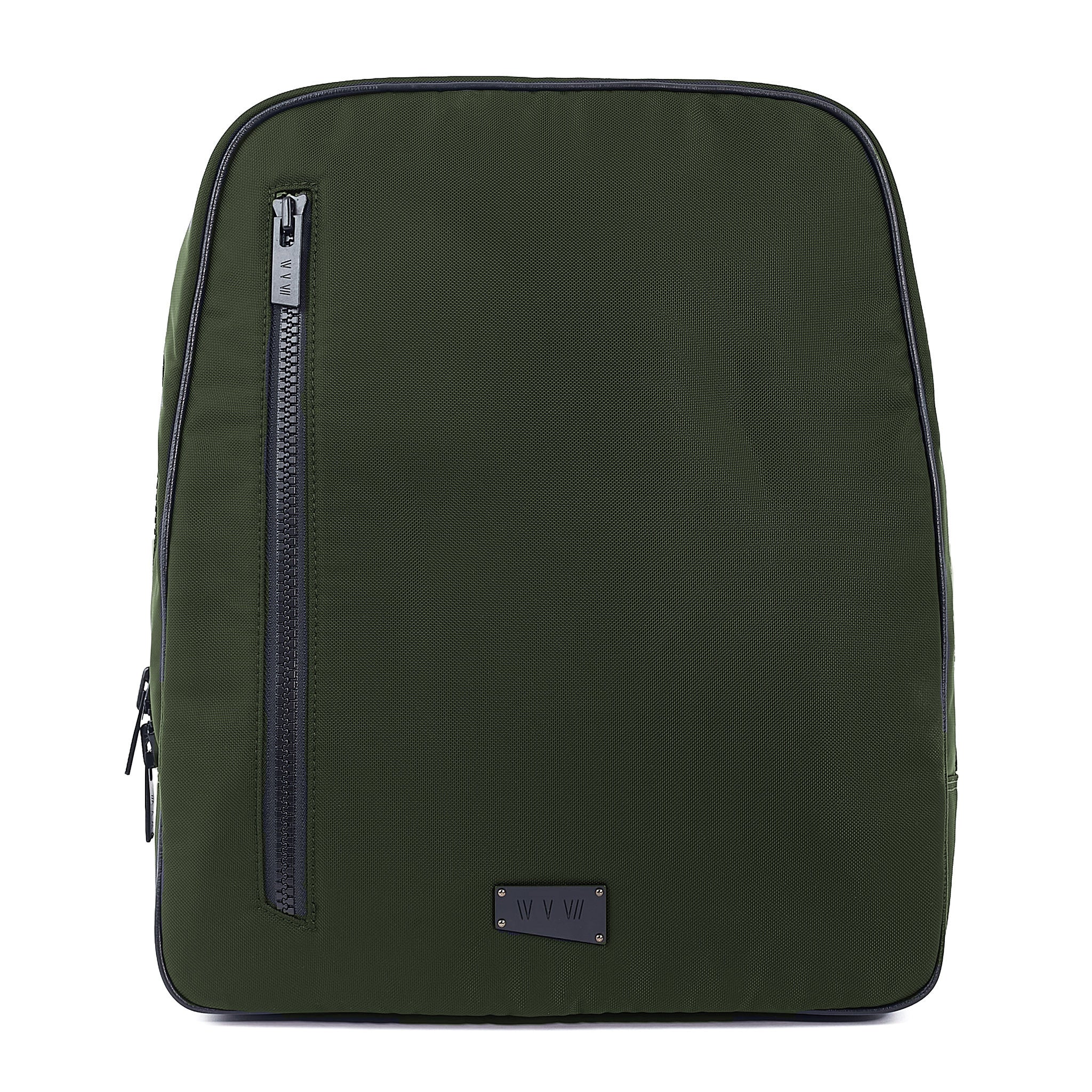 evergreen CHE backpack in econyl front view in front of a white background