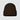 Brown beanie on a white background