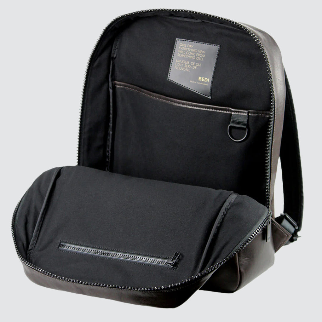 ce certification leather backpack CHE Backpack in Upcycled Luxury Leather