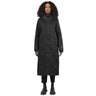 full length women's black winter coat