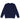 Front view of navy heavyweight knit crewneck in 100% cotton