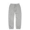 front view of grey heavyweight knit joggers against white background