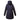 back view of a forrest Bedi' "second life" program navy coat against a white background