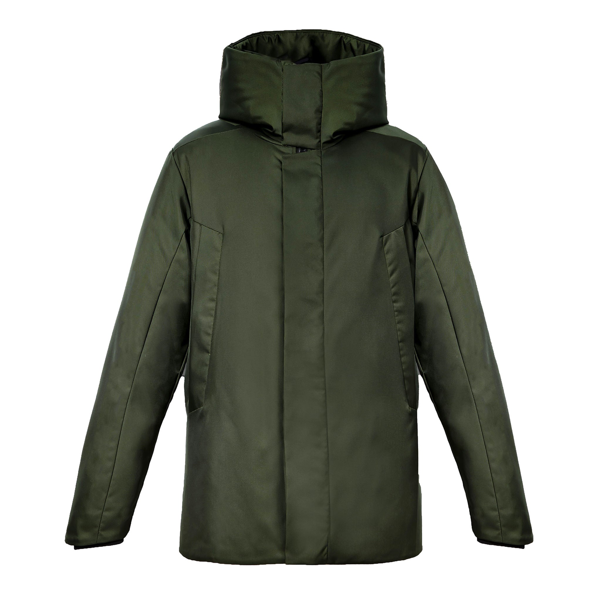 Repurposed Women's 3/4 Parka in Econyl®, Black
