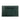 rectangular dark green zip pouch, with buttons on the top left and right. 
