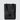 Simple black waxed canvas tote bag with black seatbelt straps