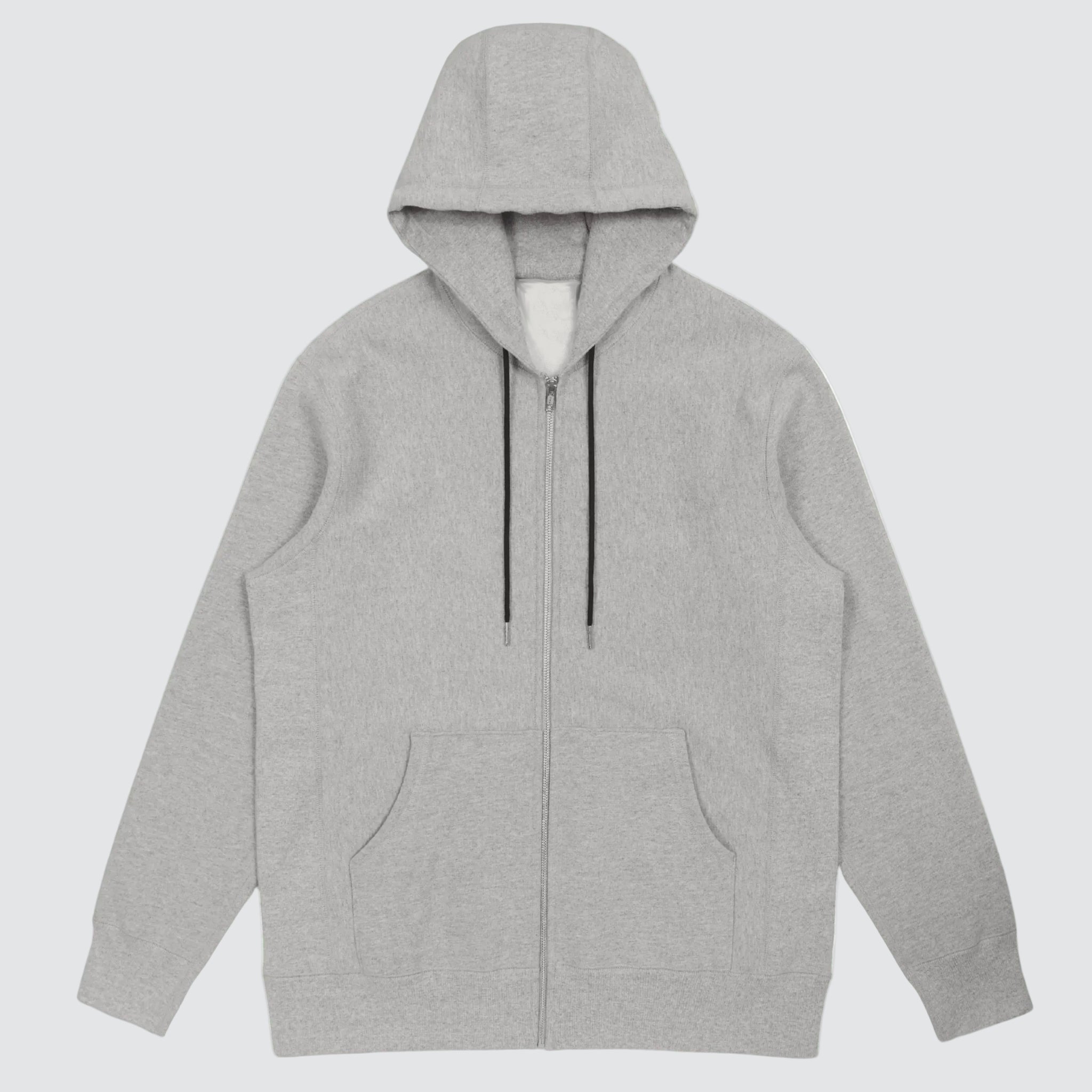 Zip Hoodie Heavyweight American Cotton Grey