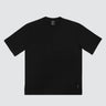 Black t-shirt on a white background