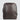 A brown leather backpack with a zip pocket in the front