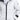 close up of a women's white winter coat with black zipper