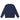 Front view of navy crewneck sweater made with 100% sustainable cotton