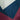 white, navy and red fabric swatches with raindrops on them
