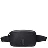 Sherpa fanny pack made with black ballistic nylon against a white background