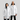 A male and a female model both wearing white raincoats