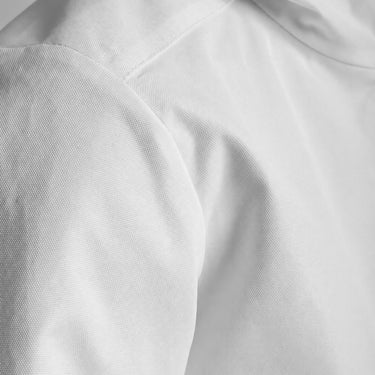 a close up of white nylon material